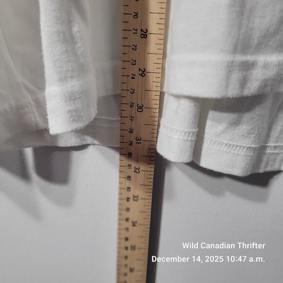 Hollister XL White Palm Tree Graphic Long Sleeve Cotton Blend Crew Neck Shirt - Picture 6 of 8